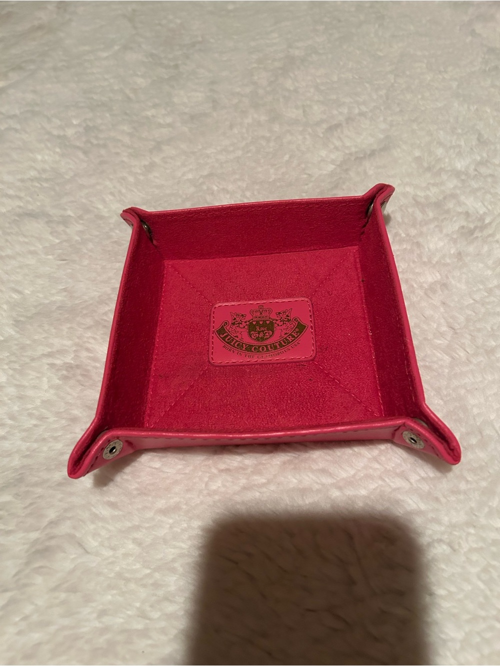 Juicy Couture Hot Pink Foldable Valet Tray